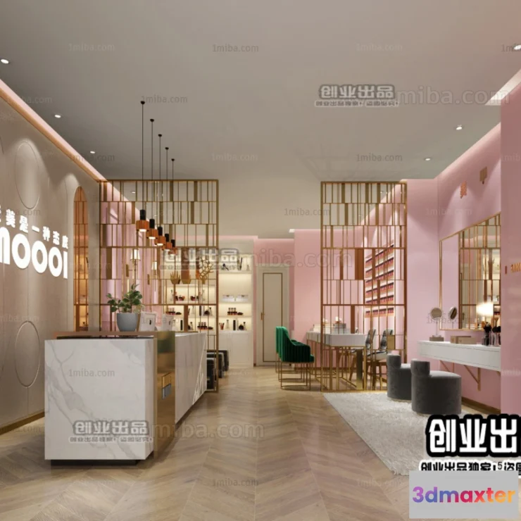 1125564 - NAILS SALON - 3D SCENES - VRAY RENDER - 020
