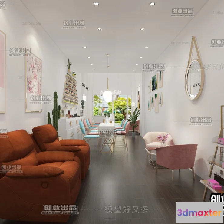 1125574 - NAILS SALON - 3D SCENES - VRAY RENDER - 025