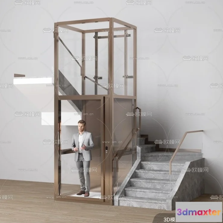 1220430 - Modern Elevator 3D Models - 009