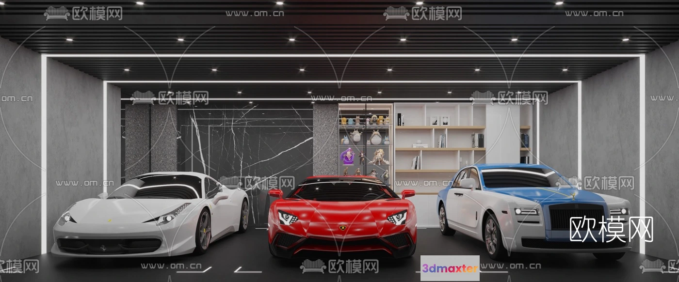 1239234 - GARAGE - VRAY  CORONA - 3D MODEL - 741