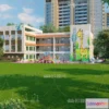 1240164 - KINDERGARTEN - VRAY  CORONA - 3D MODEL - 1206
