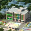 1240166 - KINDERGARTEN - VRAY  CORONA - 3D MODEL - 1207