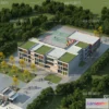1240182 - KINDERGARTEN - VRAY  CORONA - 3D MODEL - 1215