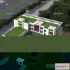 1240184 - KINDERGARTEN - VRAY  CORONA - 3D MODEL - 1216