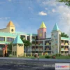 1240186 - KINDERGARTEN - VRAY  CORONA - 3D MODEL - 1217