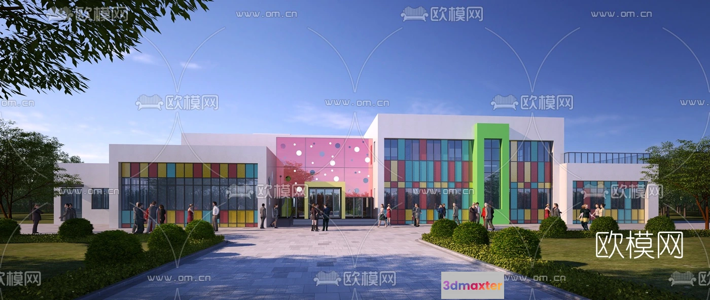 1240188 - KINDERGARTEN - VRAY  CORONA - 3D MODEL - 1218