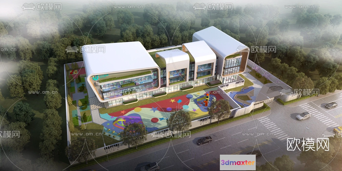 1240192 - KINDERGARTEN - VRAY  CORONA - 3D MODEL - 1220