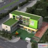 1240202 - KINDERGARTEN - VRAY  CORONA - 3D MODEL - 1225