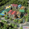 1240206 - KINDERGARTEN - VRAY  CORONA - 3D MODEL - 1227