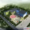 1240216 - KINDERGARTEN - VRAY  CORONA - 3D MODEL - 1232