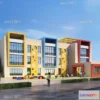 1240220 - KINDERGARTEN - VRAY  CORONA - 3D MODEL - 1234
