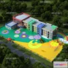 1240222 - KINDERGARTEN - VRAY  CORONA - 3D MODEL - 1235