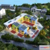 1240226 - KINDERGARTEN - VRAY  CORONA - 3D MODEL - 1237