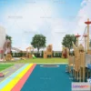 1240232 - KINDERGARTEN - VRAY  CORONA - 3D MODEL - 1240