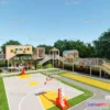 1240256 - KINDERGARTEN - VRAY  CORONA - 3D MODEL - 1252