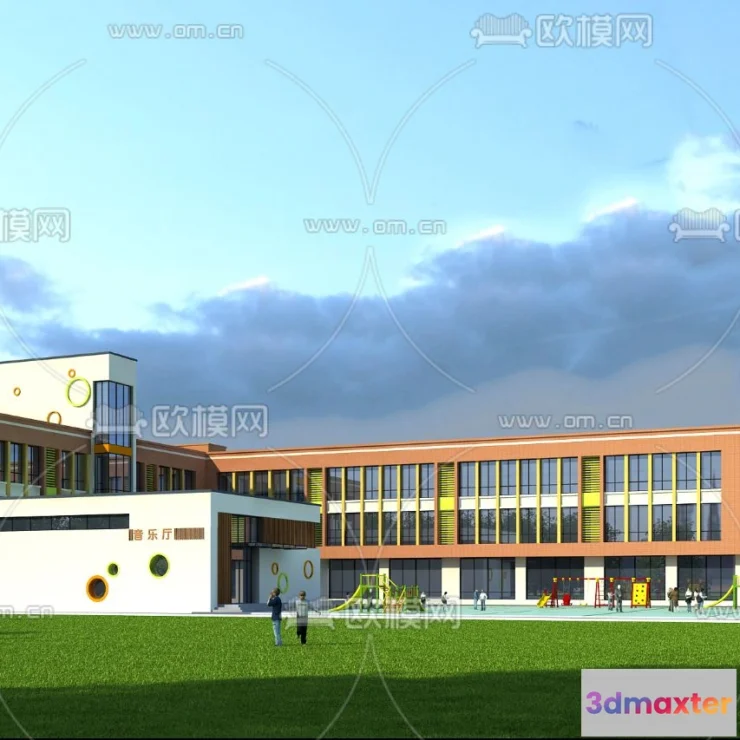 1240258 - KINDERGARTEN - VRAY  CORONA - 3D MODEL - 1253