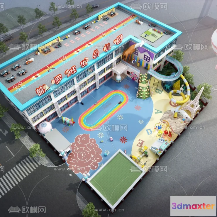 1240280 - KINDERGARTEN - VRAY  CORONA - 3D MODEL - 1264