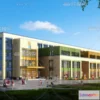 1240296 - KINDERGARTEN - VRAY  CORONA - 3D MODEL - 1272