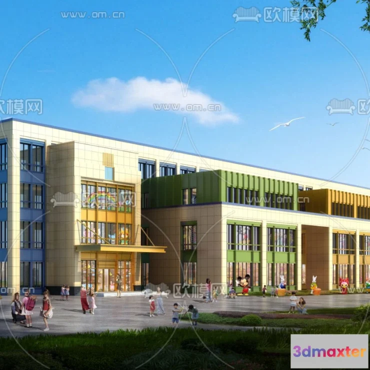 1240296 - KINDERGARTEN - VRAY  CORONA - 3D MODEL - 1272