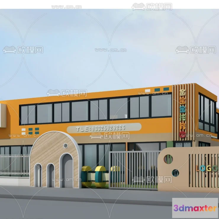 1240364 - KINDERGARTEN - VRAY  CORONA - 3D MODEL - 1306