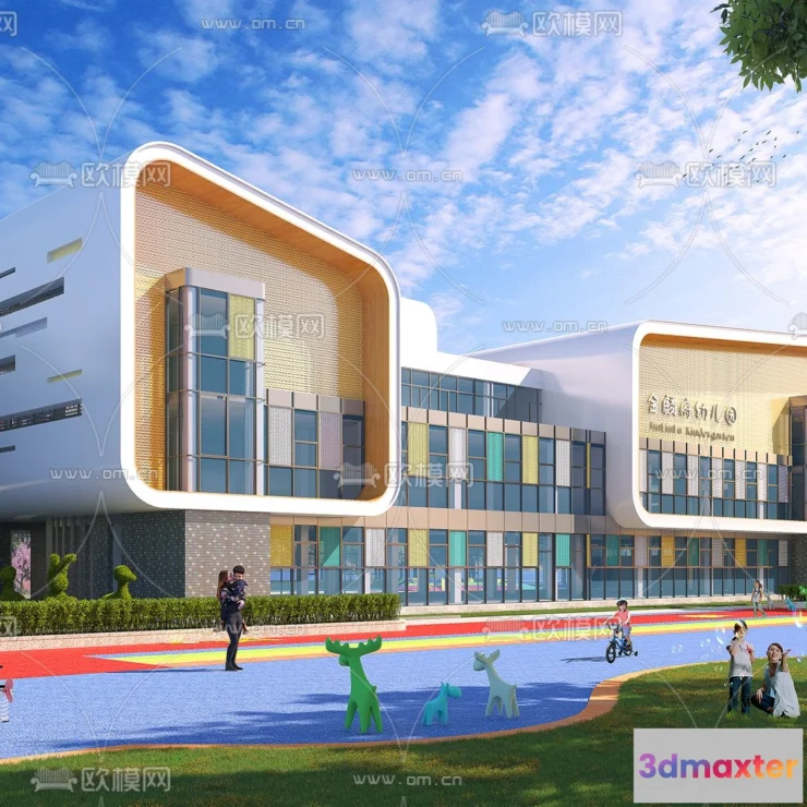 1240366 - KINDERGARTEN - VRAY  CORONA - 3D MODEL - 1307