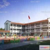 1240370 - KINDERGARTEN - VRAY  CORONA - 3D MODEL - 1309