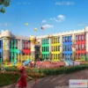 1240376 - KINDERGARTEN - VRAY  CORONA - 3D MODEL - 1312