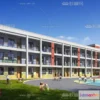 1240380 - KINDERGARTEN - VRAY  CORONA - 3D MODEL - 1314