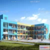 1240382 - KINDERGARTEN - VRAY  CORONA - 3D MODEL - 1315