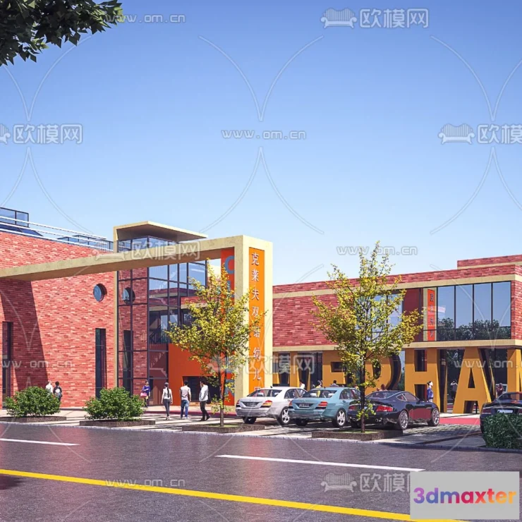 1240410 - KINDERGARTEN - VRAY  CORONA - 3D MODEL - 1329