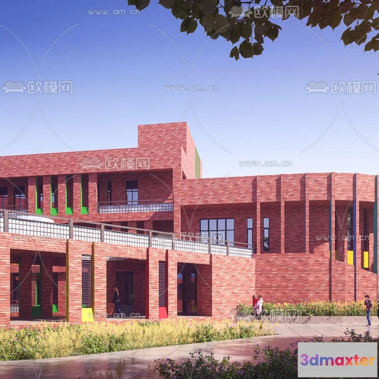 1240420 - KINDERGARTEN - VRAY  CORONA - 3D MODEL - 1334