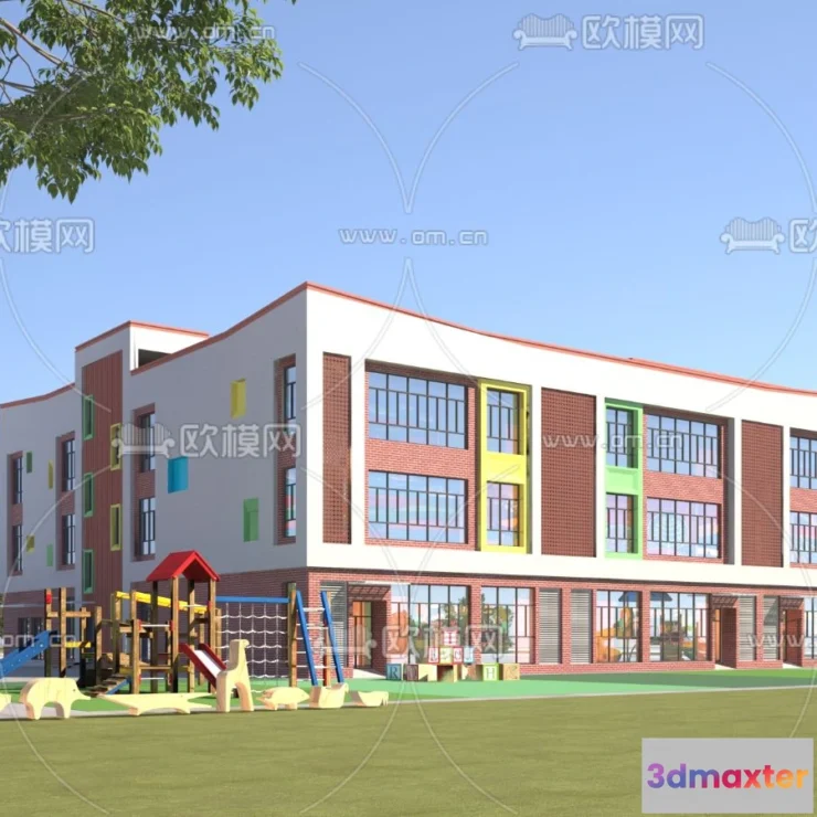 1240434 - KINDERGARTEN - VRAY  CORONA - 3D MODEL - 1341