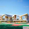 1240436 - KINDERGARTEN - VRAY  CORONA - 3D MODEL - 1342