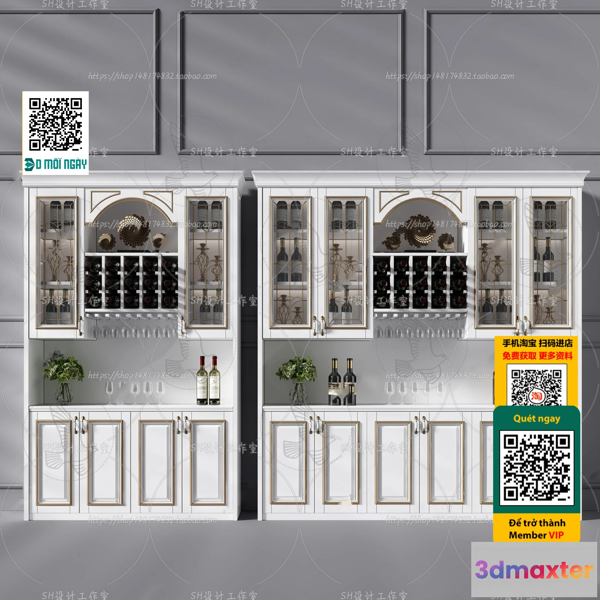 1248224 - INTERIOR - WINE SHOP - VRAY  CORONA - 3D MODEL - 5236