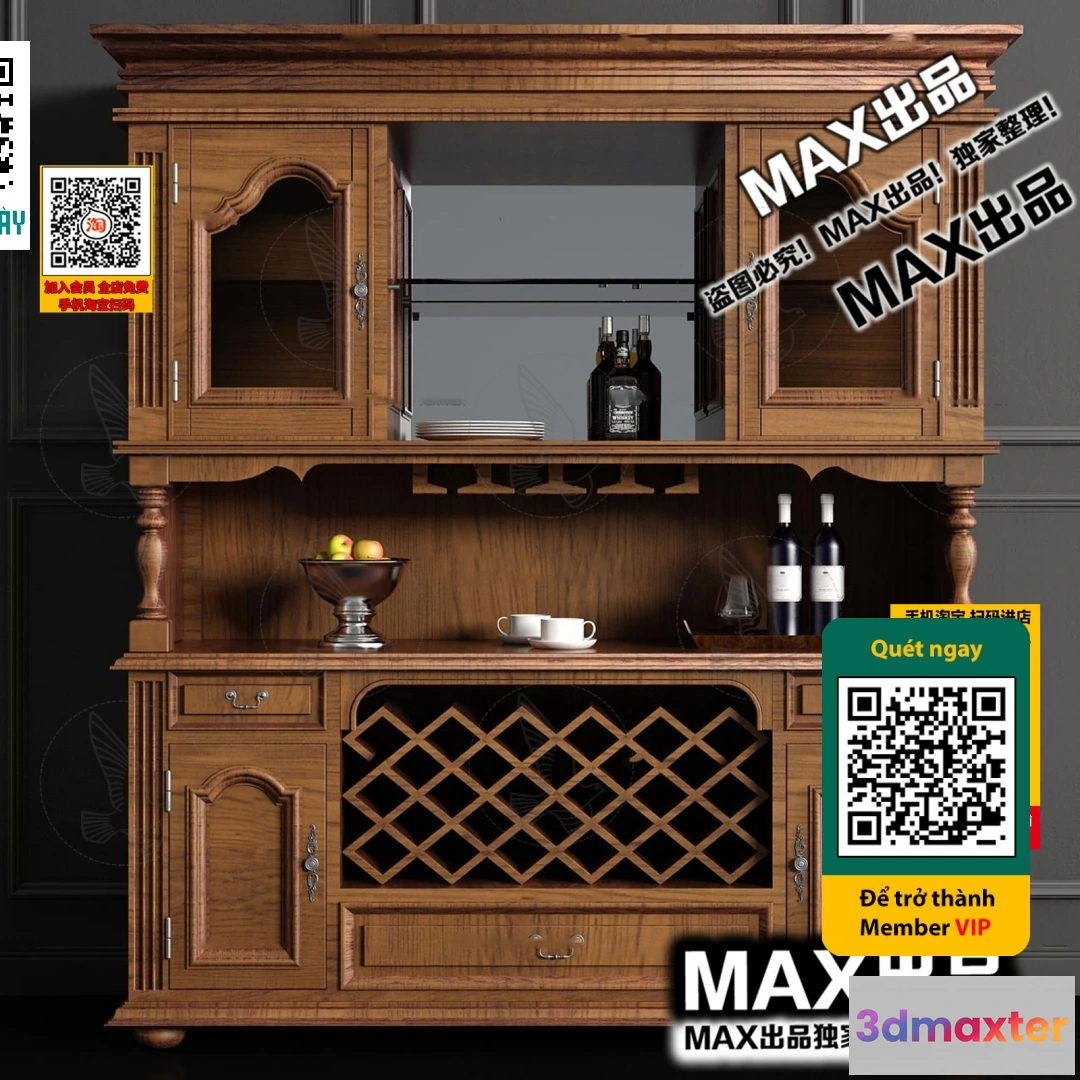 1249286 - INTERIOR - WINE SHOP - VRAY  CORONA - 3D MODEL - 5767