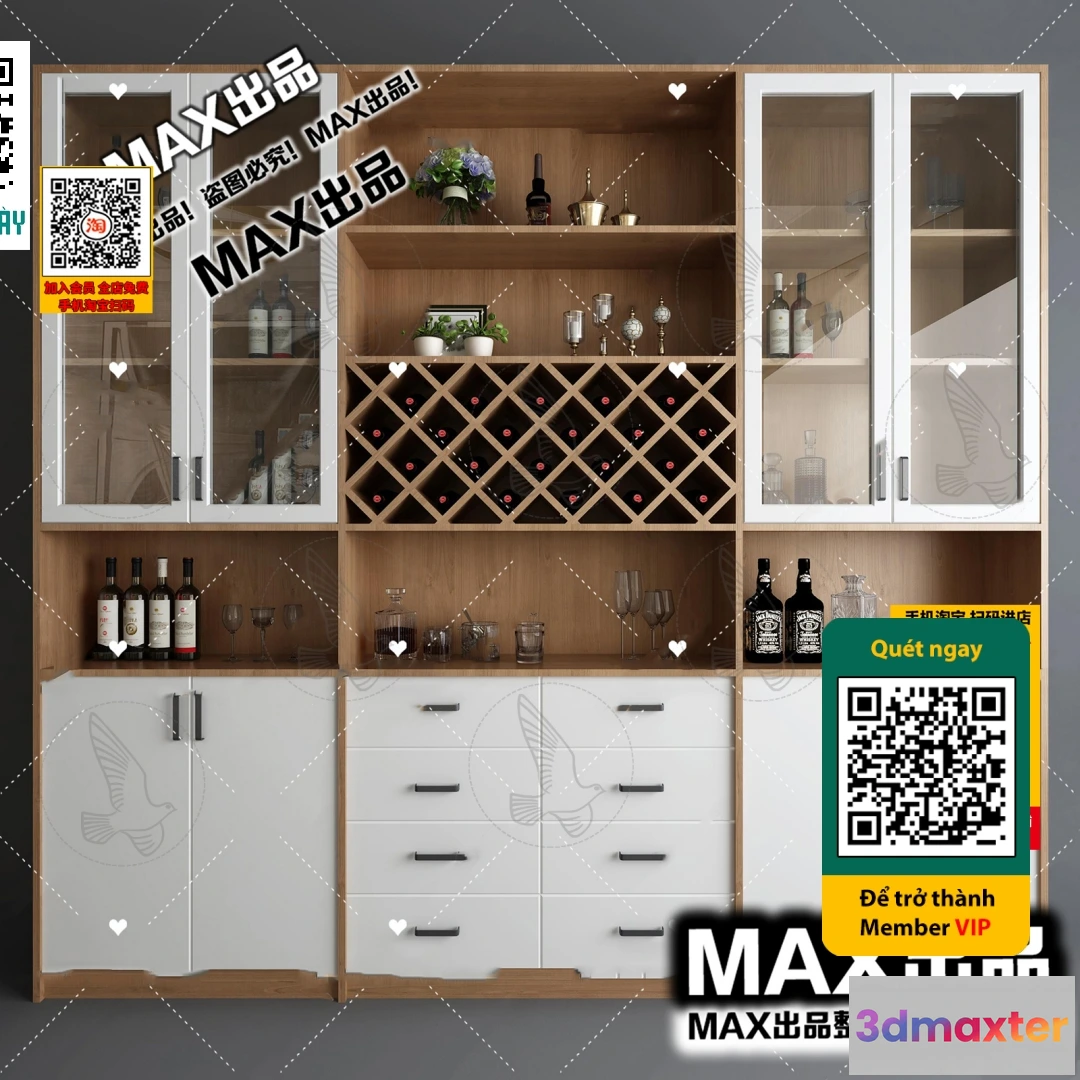 1249300 - INTERIOR - WINE SHOP - VRAY  CORONA - 3D MODEL - 5774