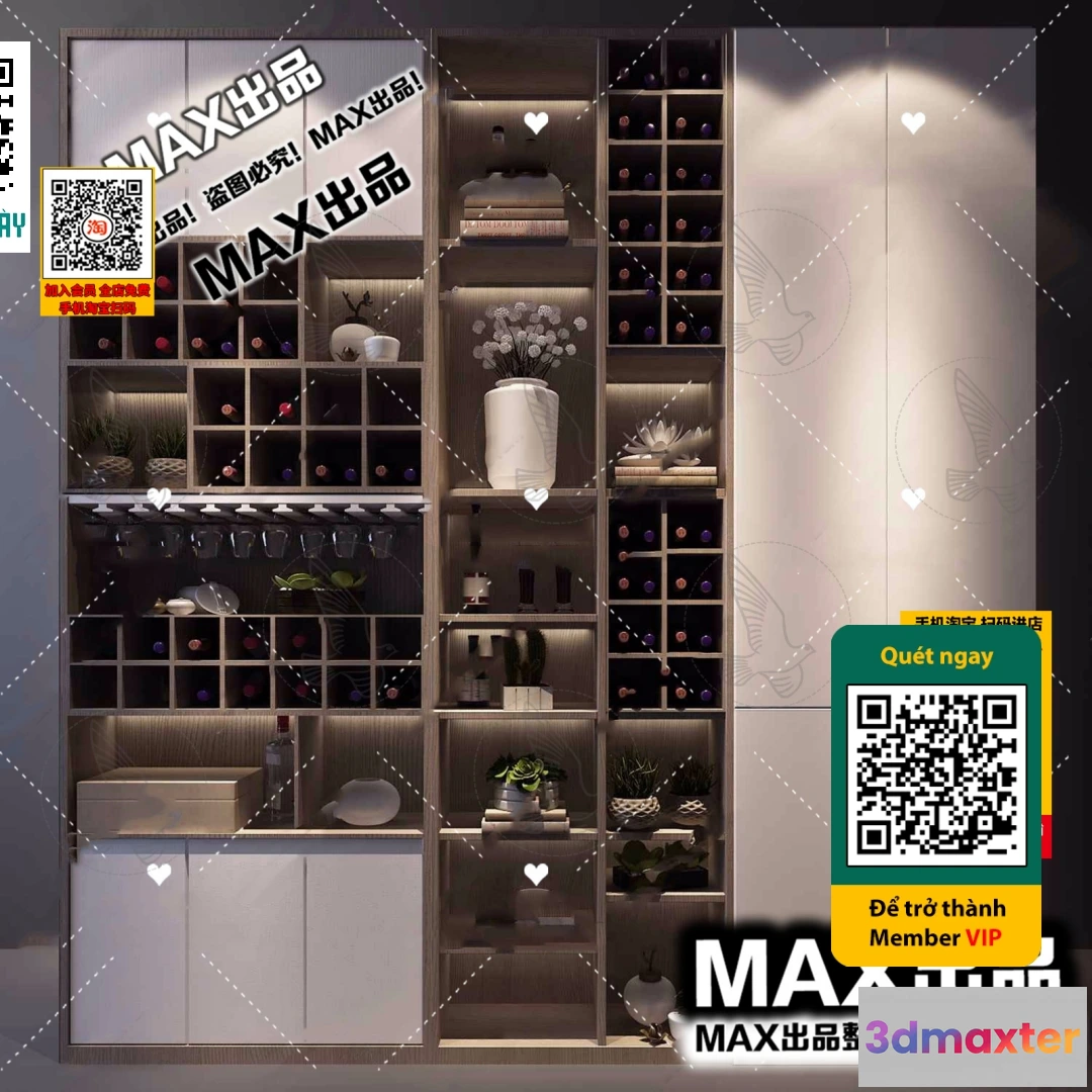 1249304 - INTERIOR - WINE SHOP - VRAY  CORONA - 3D MODEL - 5776