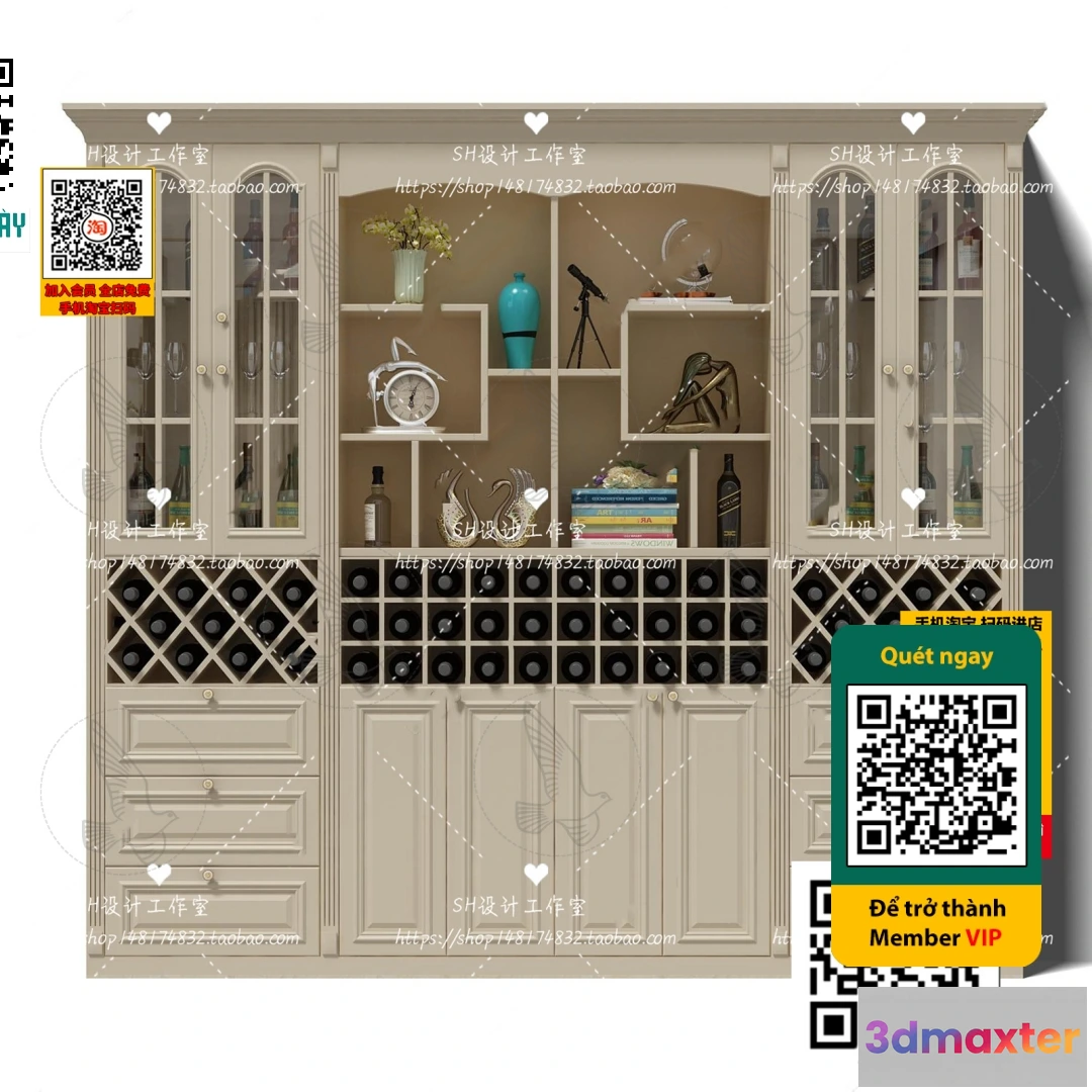 1249338 - INTERIOR - WINE SHOP - VRAY  CORONA - 3D MODEL - 5793