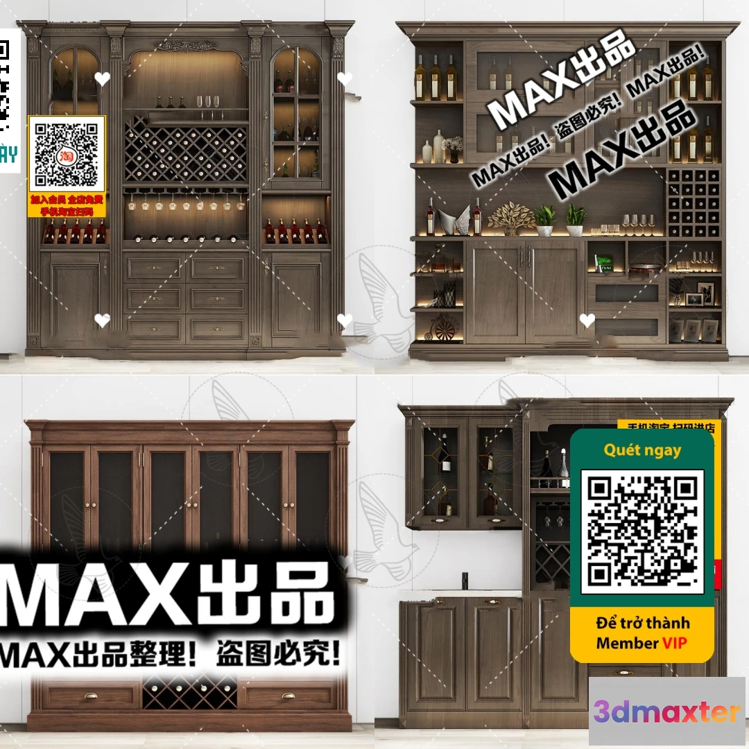 1249364 - INTERIOR - WINE SHOP - VRAY  CORONA - 3D MODEL - 5806