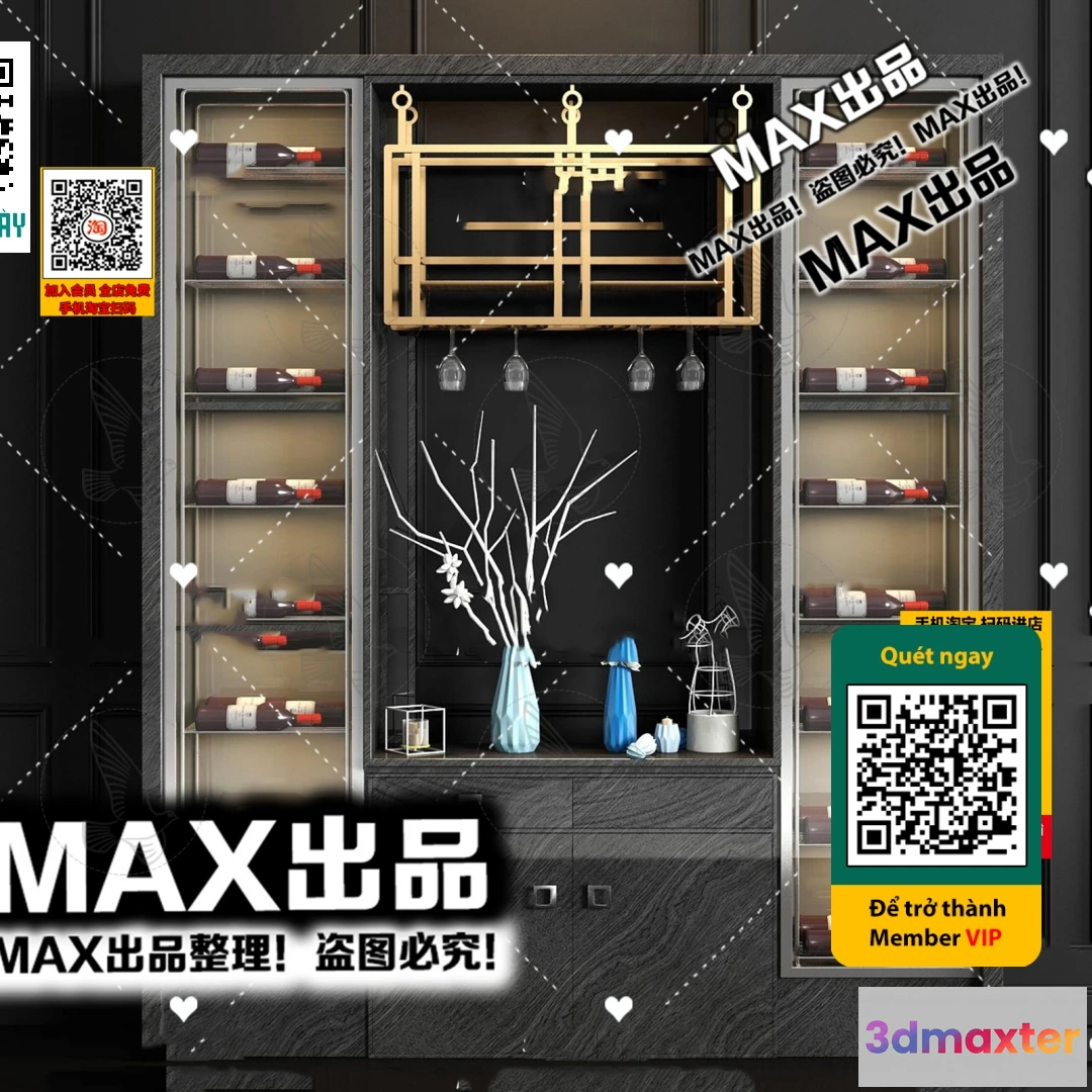 1249382 - INTERIOR - WINE SHOP - VRAY  CORONA - 3D MODEL - 5815