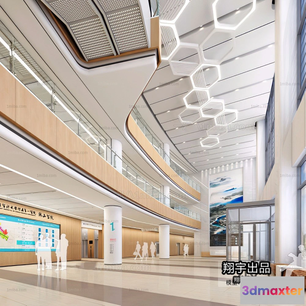 1358158 - Hospital 3D Interior Scene - 3D Models - 001 3D Max