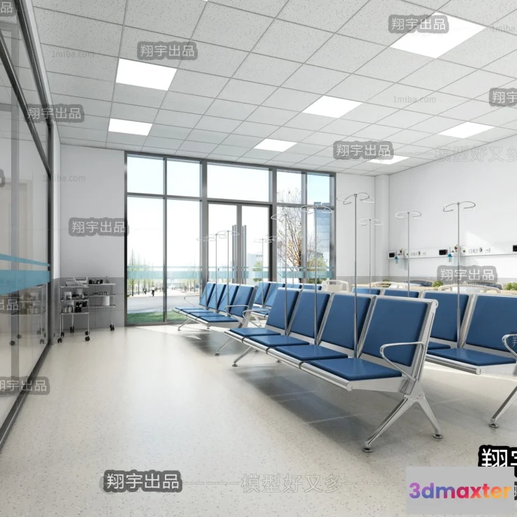1358290 - Hospital 3D Interior Scene - 3D Models - 004 3D Max