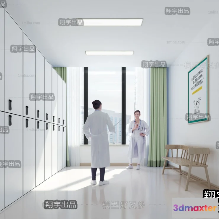 1358614 - Hospital 3D Interior Scene - 3D Models - 008 3D Max