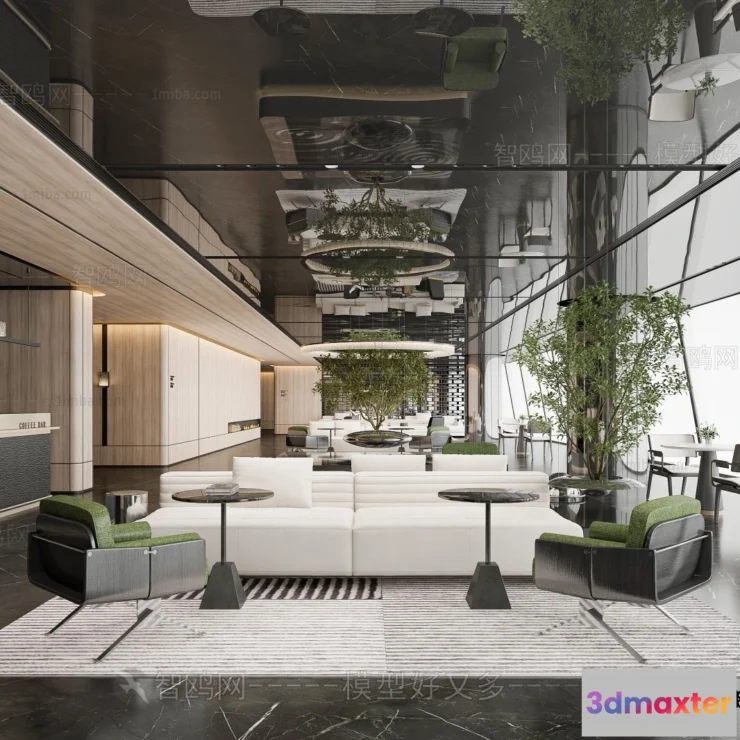 1358813 - Hotel - Lobby - 3D Interior Scene - 3D Models - 435 3D Max