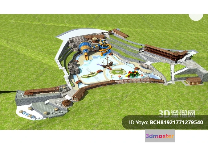 1359397 - Amusement Park for Kid - 3D Model - 007 3D Max