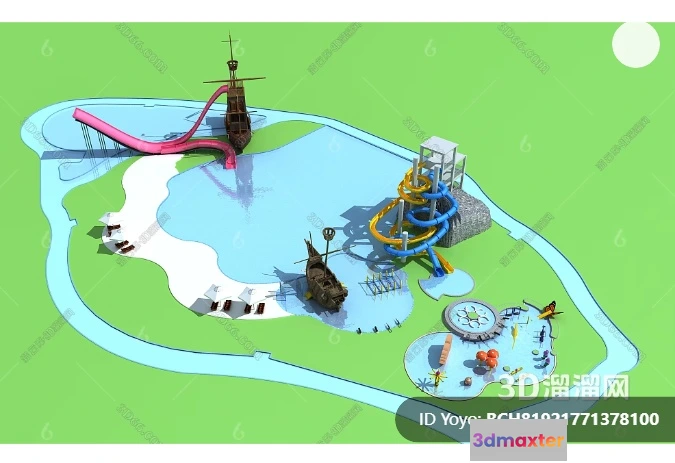 1359532 - Amusement Park for Kid - 3D Model - 009 3D Max