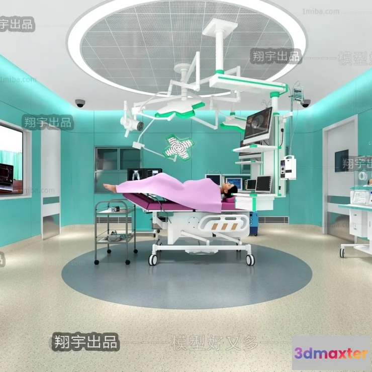 1359548 - Hospital 3D Interior Scene - 3D Models - 022 3D Max