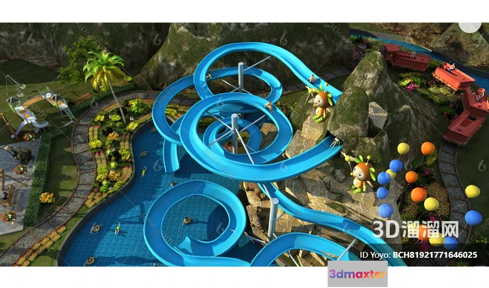 1359659 - Amusement Park for Kid - 3D Model - 011 3D Max