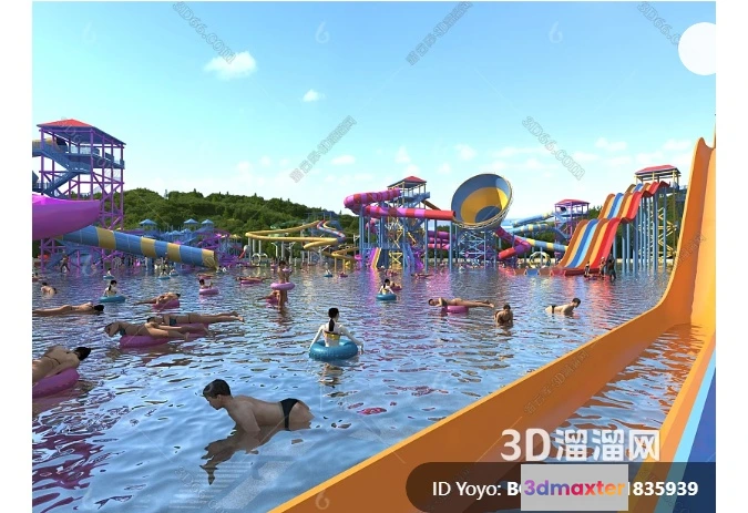 1359785 - Amusement Park for Kid - 3D Model - 013 3D Max