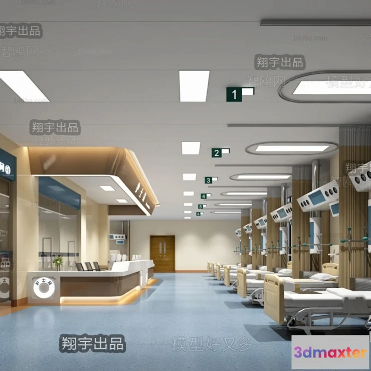1360106 - Hospital 3D Interior Scene - 3D Models - 030 3D Max